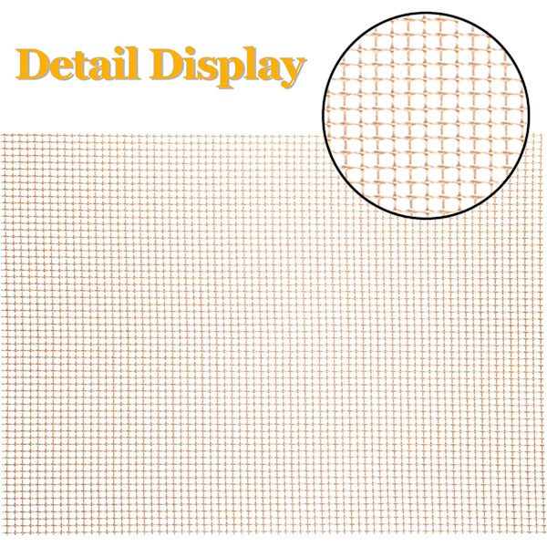 5-pakning grillmatte for grill, 40x30 cm rektangulær grillmatte