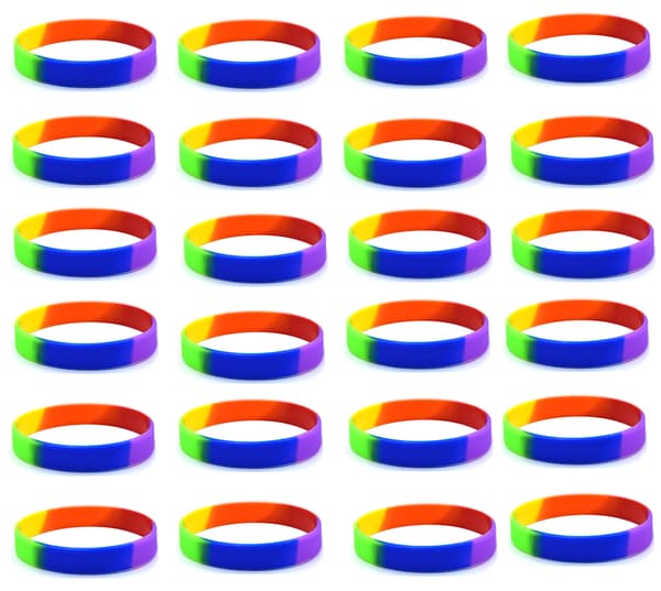 Flerfärgade gummiband - Set med 24, Barnarmband