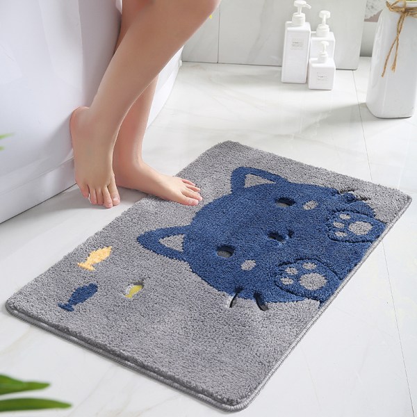 Happy Bear - Kylpyhuoneen Matto, Liukumaton Imuva Kylpyhuoneen Matto, Ihoystävällinen