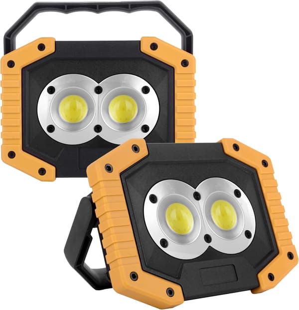 Genopladelig LED-arbejdslampe, bærbar projektør C