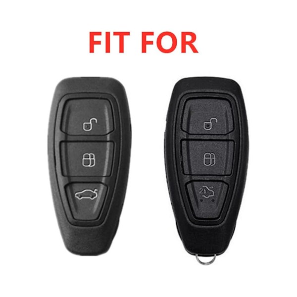Zinklegering Bilnyckelfodral Kompatibelt med Ford Fiesta Mondeo MK3 MK4 MK5 Focus 3 4 Ranger Max Explorer Smart Key She
