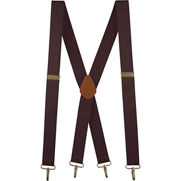 Fashion Men's Adjustable Suspenders 120cmx3.5cm X Shape with Met