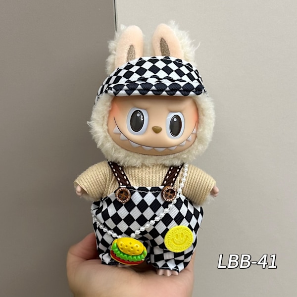 Labubu Klädset Docktillbehör för 15/17cm Labubu V2 V1 (LBB-41) (LBB-41)