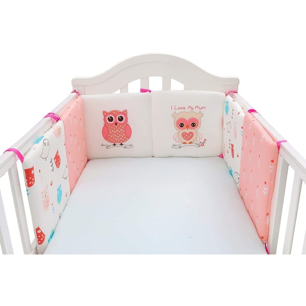 6 stk. Seng Kant Beskyttelse Hovedbeskyttelse Baby Seng Bumper 30x30cm Baby