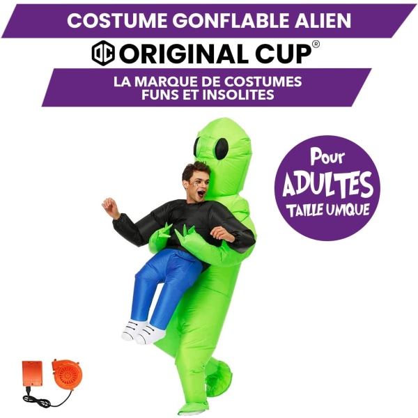 Alien oppblåsbart kostyme - Uvanlig oppblåsbart kostyme - Premium