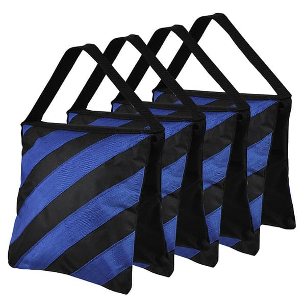 4-pack Blå Hållbara Sandsäckar för Fotostudiostativ