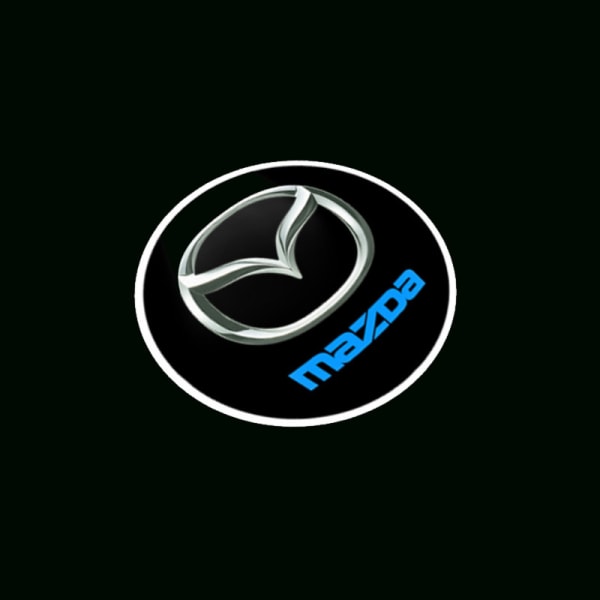 2 Mazda logo lys LED 3D spøgelsesskygge lys, kompatibel med