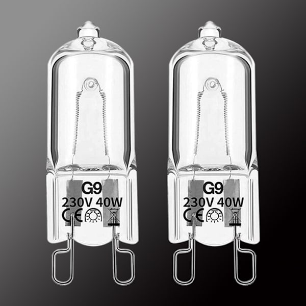 10 krystalklare linser 40W Q40/G9/CL/230V G9 JCD 40W 120V T