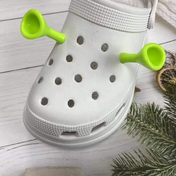4x Ører til Crocs Sko Dekoration Distinkte Croc Tilbehør Par
