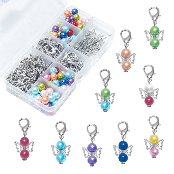 Angel Wings Crafting Kit 1 kasse Angel Wings Charm Spacer Beads Al