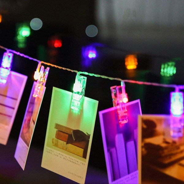 LED-valokuvavalojen nastat String 20 Led Fairy Lights -sisäpidike