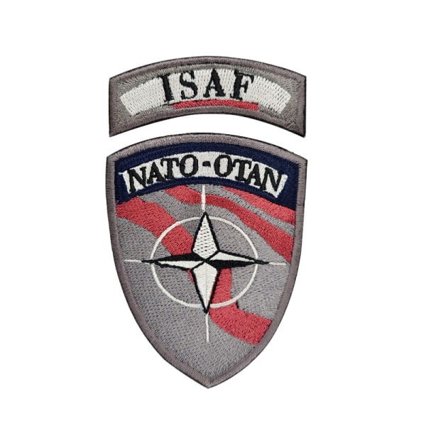 10-pakke Nato-flagg klutpatch brodert merke borrelås（4）