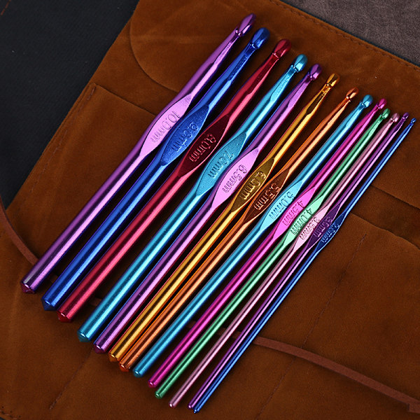 119 PCS virknålsset, aluminium virknålar, verktygssats C