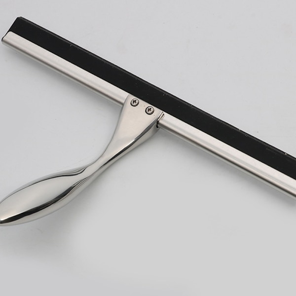 Rustfritt stål dusjglasskrape, dusjvisker 25 cm uten