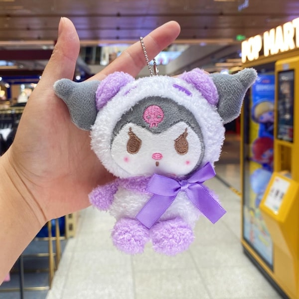 10cm Kawaii Anime Panda Casual Clothes Dog Short Plush Toys