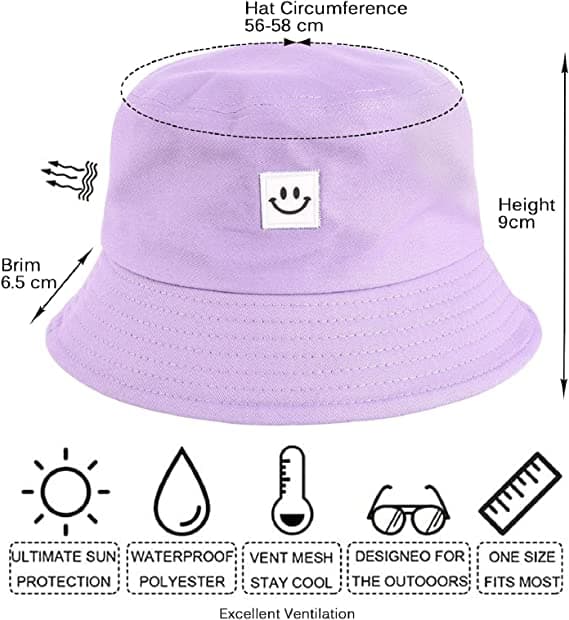 Fiskarehatt Dam Solhatt Bucket Hats Bomull Bob Hat Fällbar
