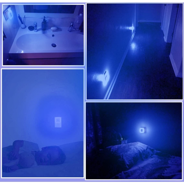 LED nattlys Plugg inn nattlys blått lys med smart lys 06ed | Fyndiq
