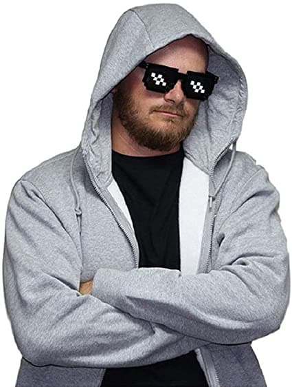(2-PACK)Blå Pixel Glasögon Pixelerade Solglasögon Unisex Leksak
