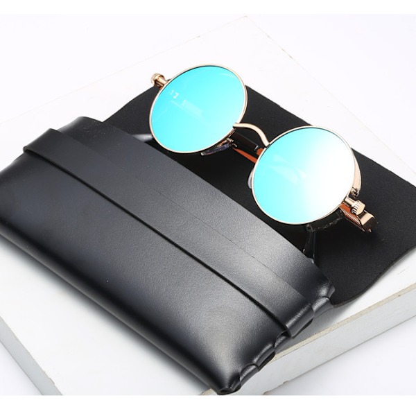 2 stk myk skinn brille manuell etui lommebok type mir