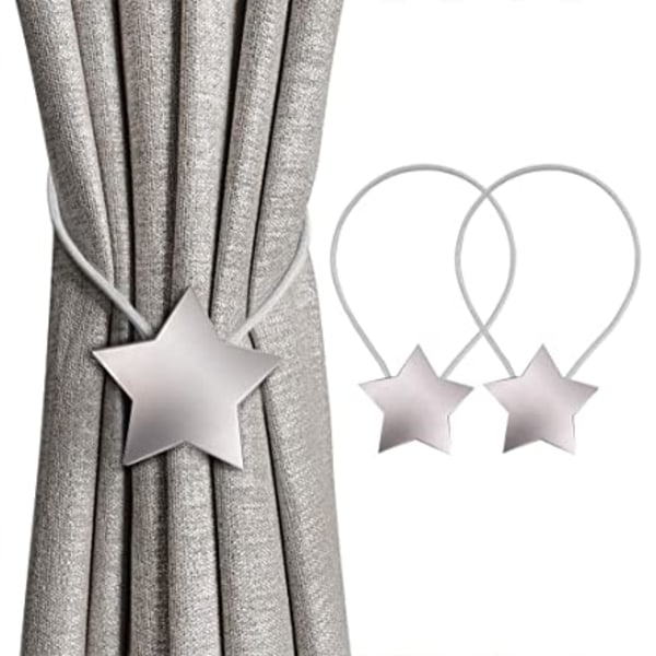Magnetiske Gardin Tiebacks, Magnetic Star Curtain Tiebacks Curtai