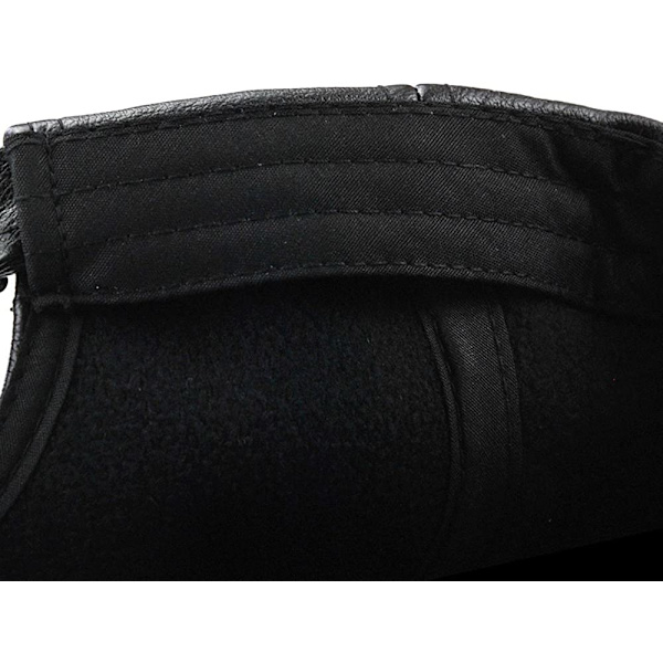 Herre Læder Baseball Cap Justerbar Cap Sports Hat Beanie Flat