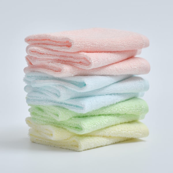 5 multi-farve fiber bånd lille lommetørklæde ansigtsvask househo