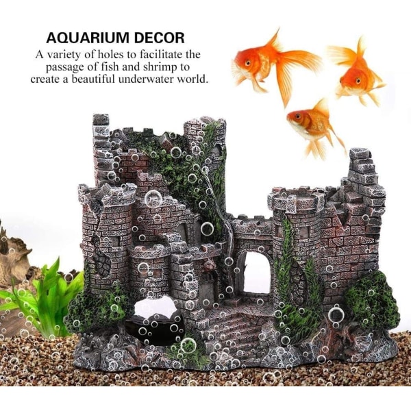 Linnan kalasäiliön koristelu simulointi hartsitalo piilotettu akvaario