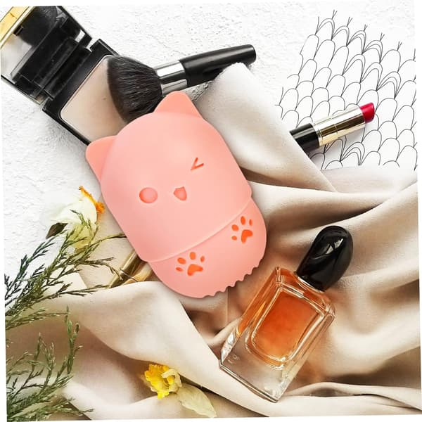 2 stk. Sminke Eggkopp Makeup Egg Oppbevaringsbeholdere Makeup Egg Svamp