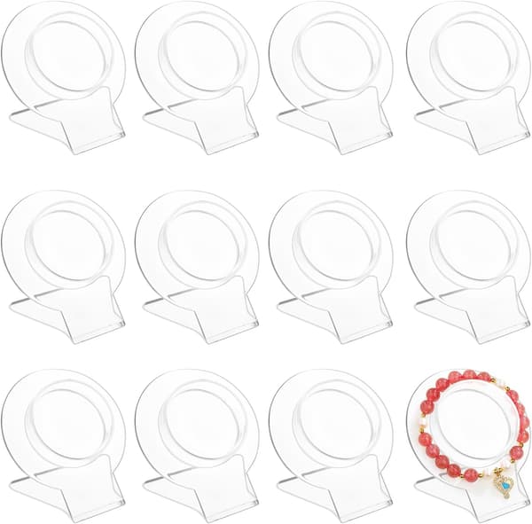 12 akryl armbåndsutstillingsstativer