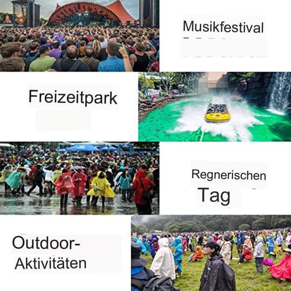 (Orange L) Barn poncho enfärgad regnjacka söt regn