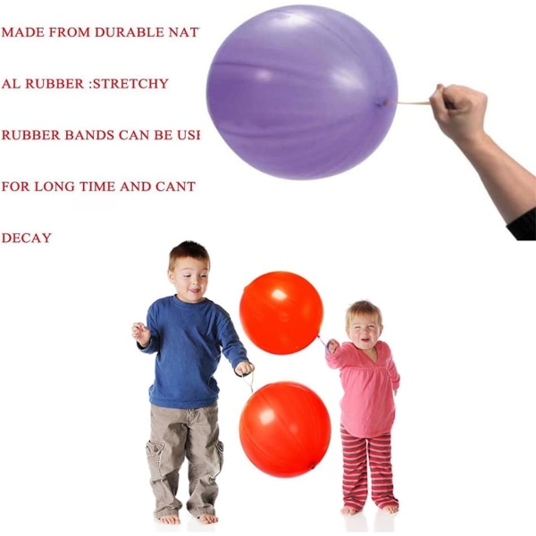 50 Stk Punch Balloner | Assorteret farve neon stanseballoner Par