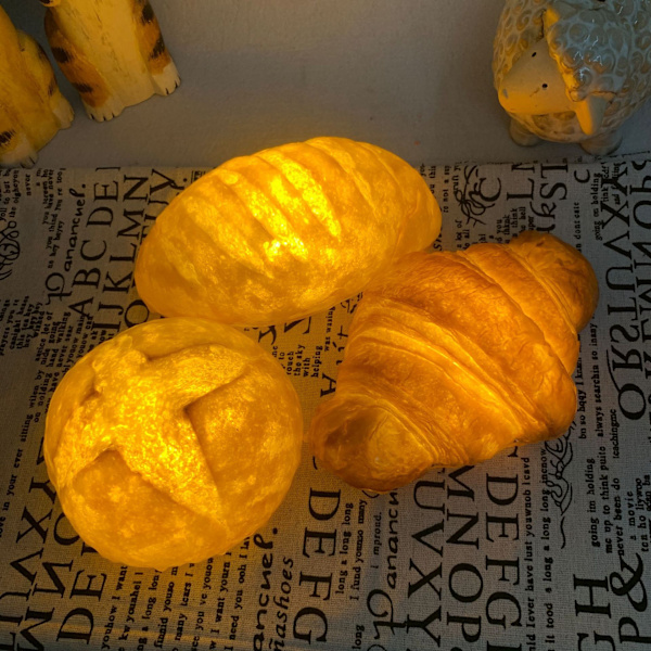 Croissant-leipälamppu Croissant-ristilaukku Tunnelmalamppu Kakku Sh