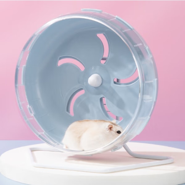 Pink 18cm Translucent Running Hamster Plastic Exercise Wheel Sma