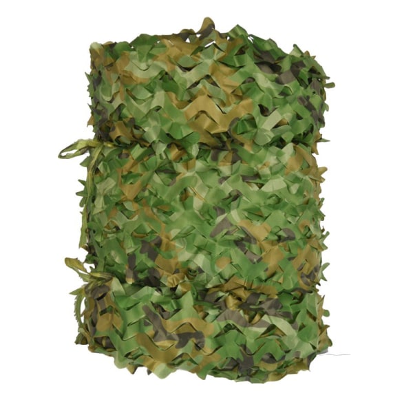 Rektangulärt skuggsegel i grönt mesh, 3x6m, kamouflage