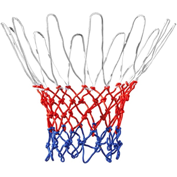 2-delt Basketball Net Hjemmesportsudstyr - Rød Hvid og Blu