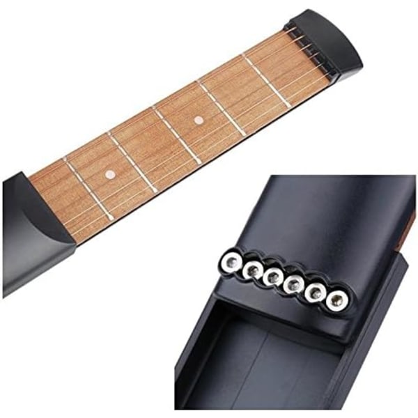 Pocket Guitar Bärbar Gitarr Tränare, Gitarr Finger Träning, Ackord Övningsverktyg