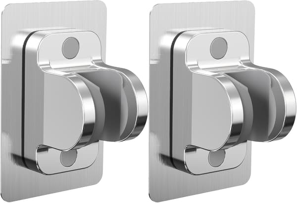 Dusjhodeholder for bad - ABS - 2 stk. (Krom)
