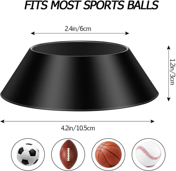 6 st bollställ bollbas piedestal displayställ för basket