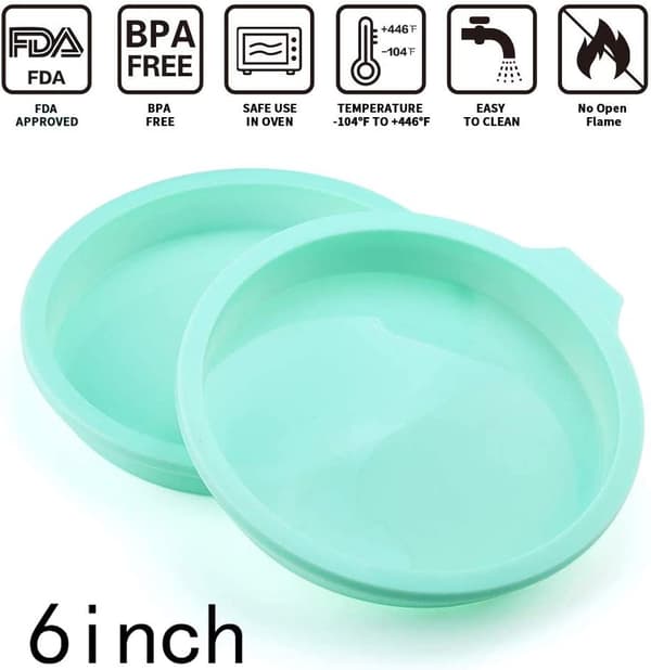 Rund silikonkakeform 6 tommers bakeform non-stick bakeform