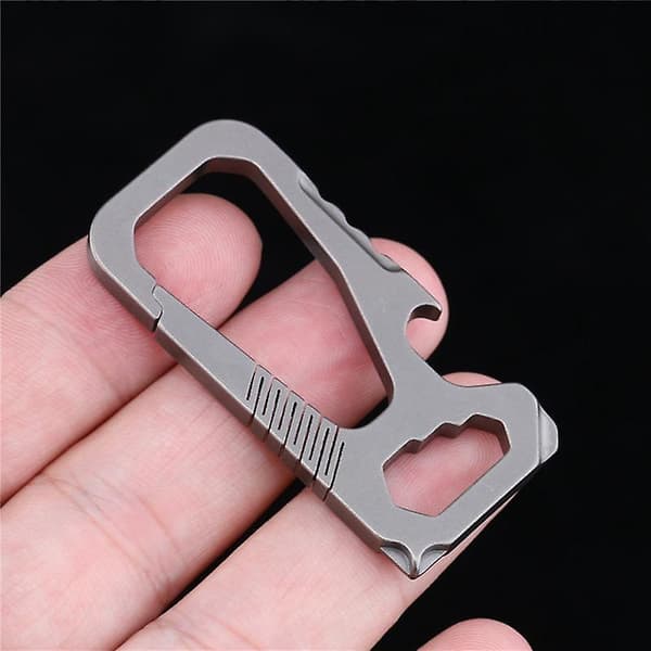 Mini Full Titanium Spänne Nyckelring Bil Spänne Utomhus Spänne