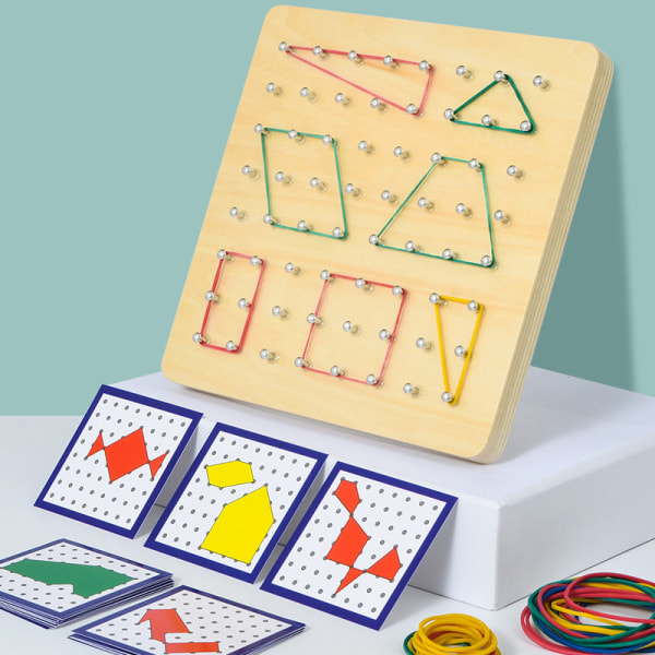 Puinen Geoboard Matemaattinen Manipulatiivinen Materiaali Array Block G