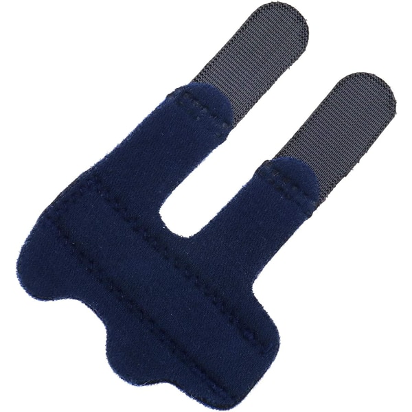 2 stk justerbar fingerskinne til smertelindring (blå)