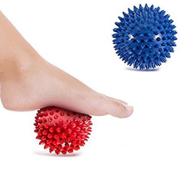 Pack of 2 Spiky Hard Massage Balls - Plantar Fasciitis, Muscle S