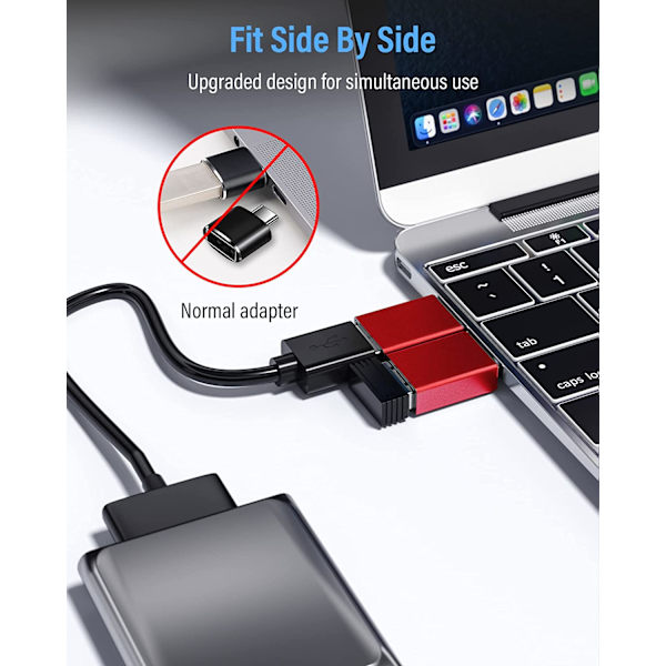 USB C - USB 3.1 OTG -sovitin (3 kpl), USB Type C -uros USB A:han