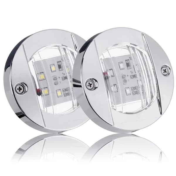 6LED inomhus kabinbelysning 12V rund båtbelysning (blå)