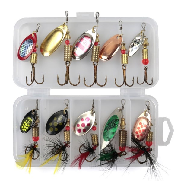 Road Runner Snurrande Paljetter Set, Metallvev Paljetter, 3-7g Beten