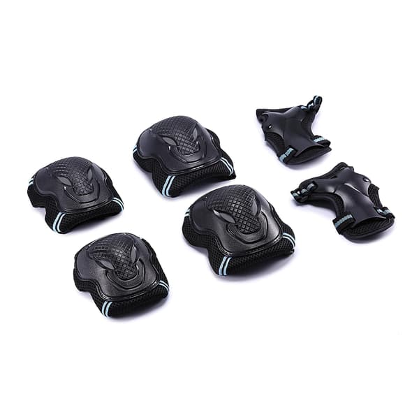 Skyddsutrustning Set - 6 i 1 Vuxna Tonåringar Barn Knä Armbåge Skydd W