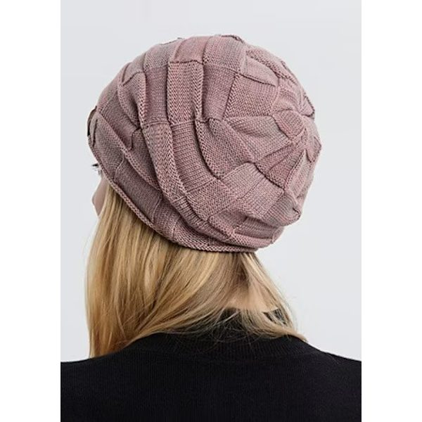 Efterår og vinter fleece all-match uld strikket hat varm mode