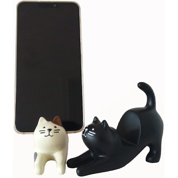 2 st mobiltelefonhållare, kattformade smartphonehållare, Mob