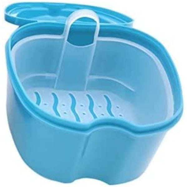 Hammasproteesilaatikko Basket Blue Dental Appliance -säilytyslaatikolla Mo